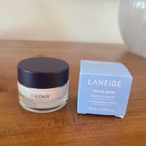 NEW Caudalie Premier Cru The Cream  15ml / 0.5oz & Laneige Water Bank Cream 10ml